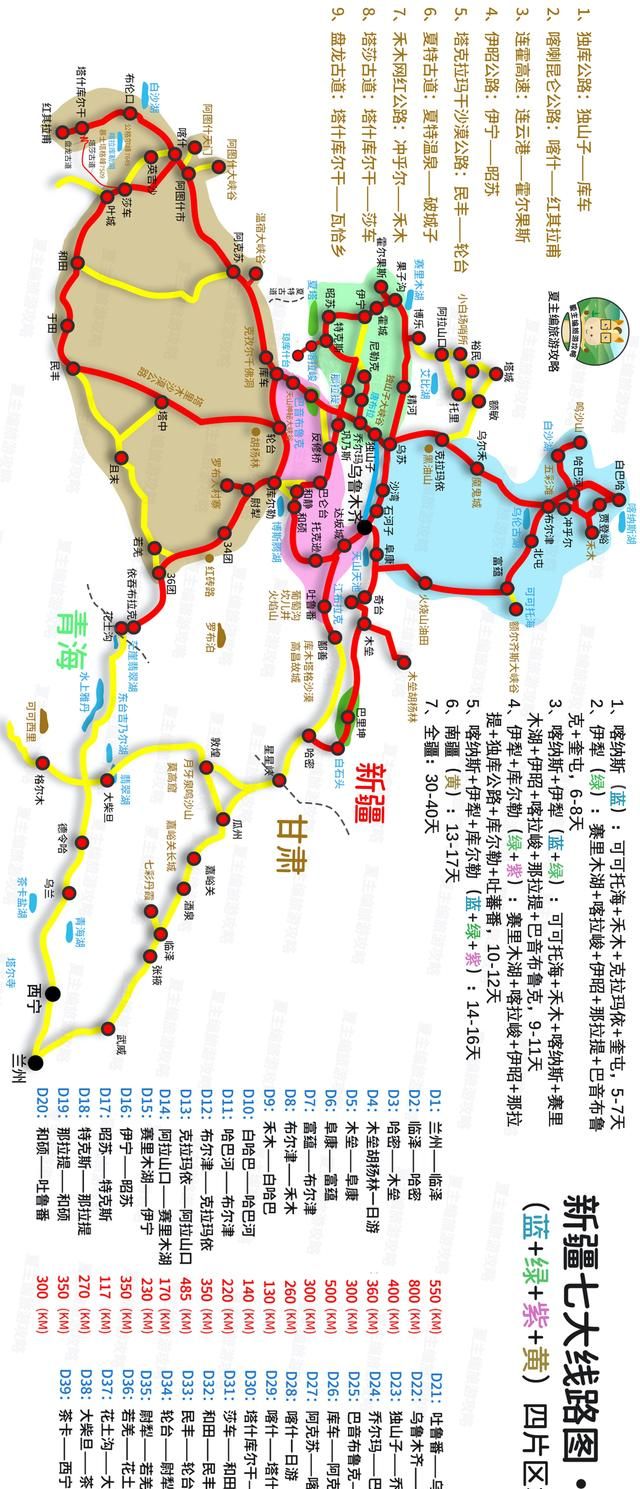 国内自驾游经典线路图2